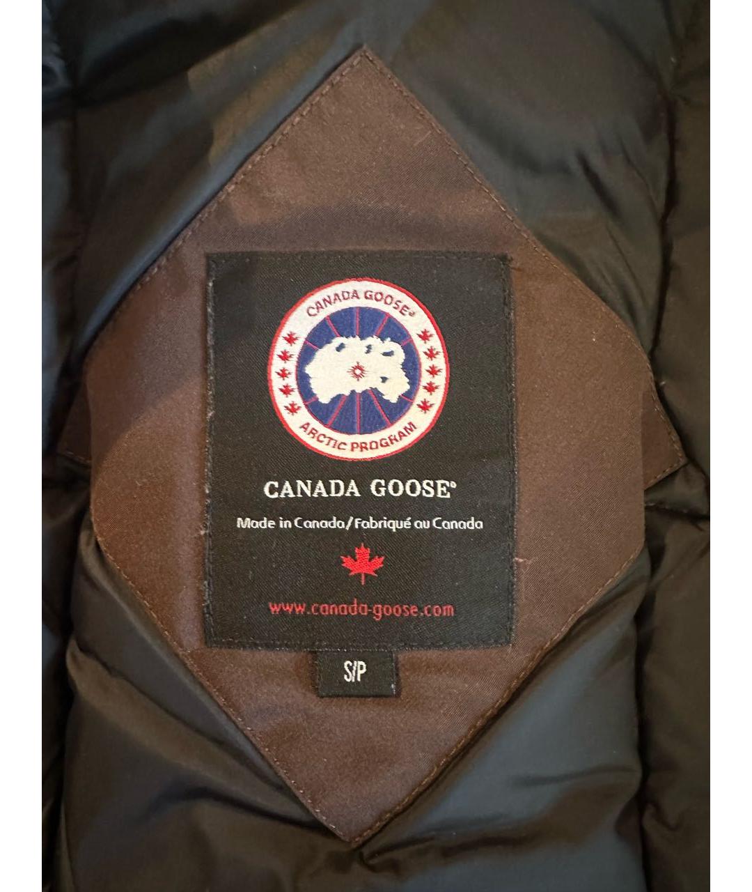 CANADA GOOSE Коричневый полиамидовый пуховик, фото 6