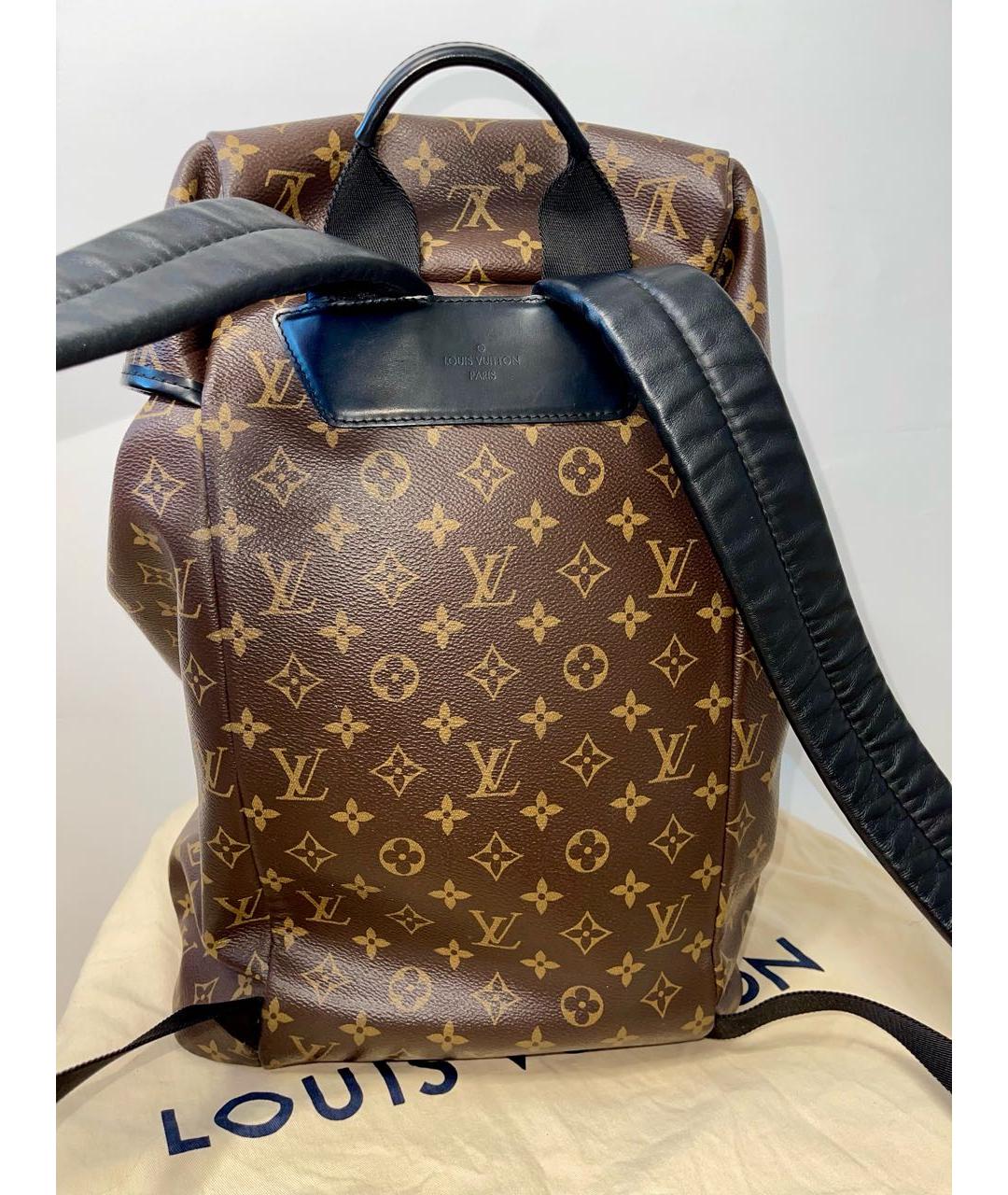 LOUIS VUITTON Коричневый рюкзак, фото 4