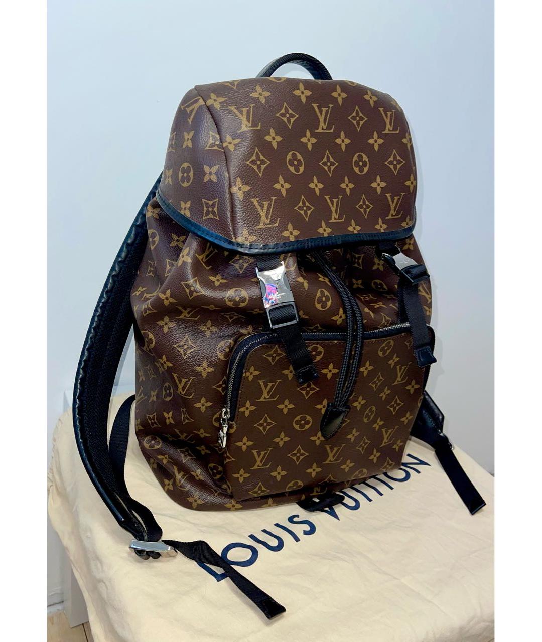 LOUIS VUITTON Коричневый рюкзак, фото 8