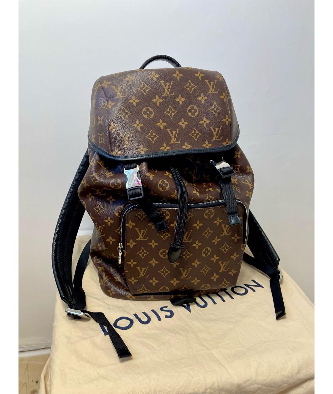 LOUIS VUITTON Коричневый рюкзак, фото 3