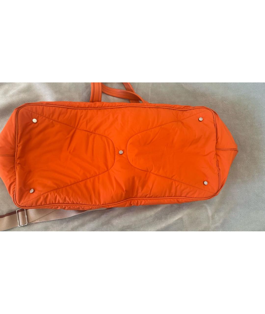 LORO PIANA Оранжевая дорожная/спортивная сумка, фото 3