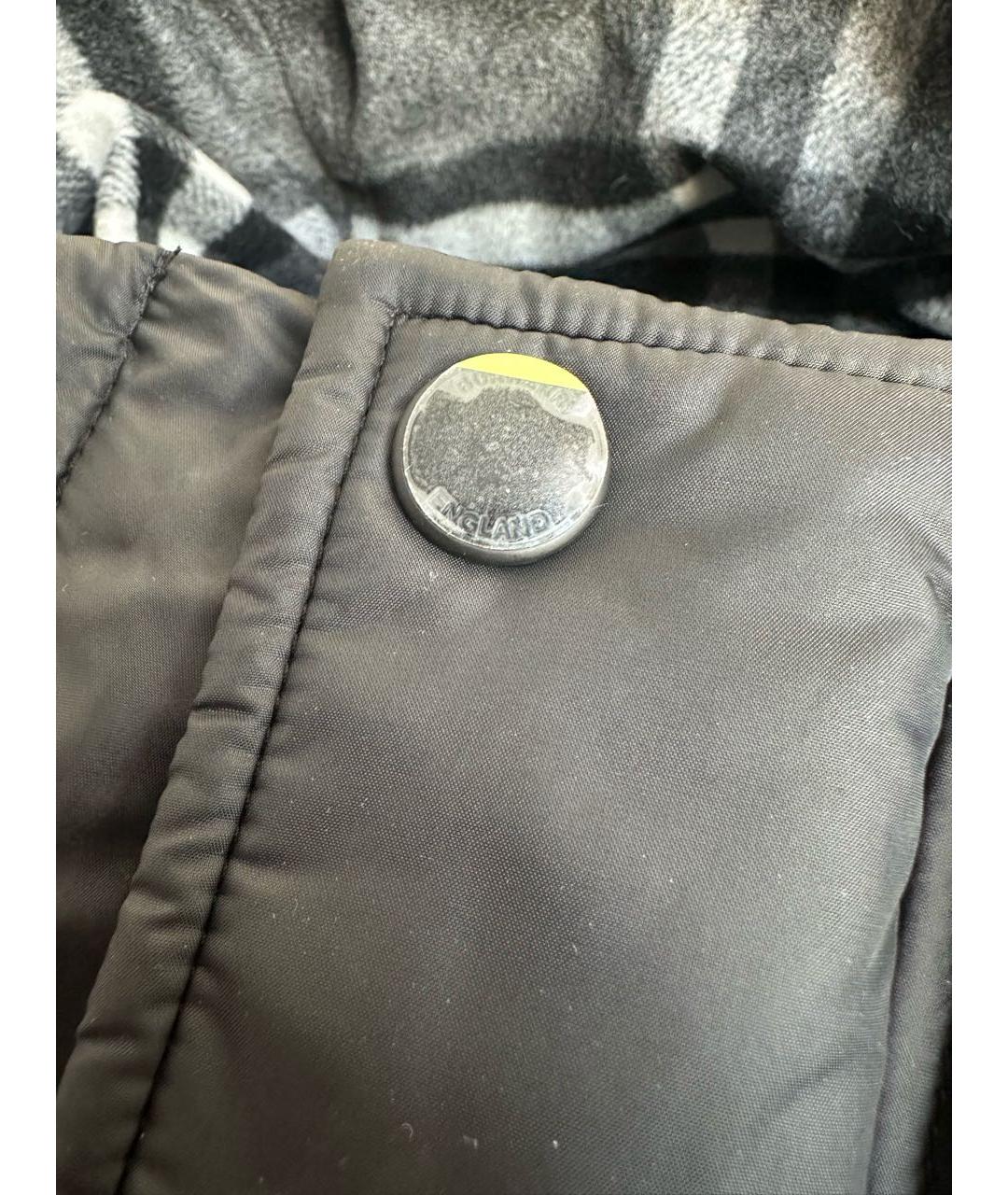 BURBERRY Черный полиэстеровый пуховик, фото 4