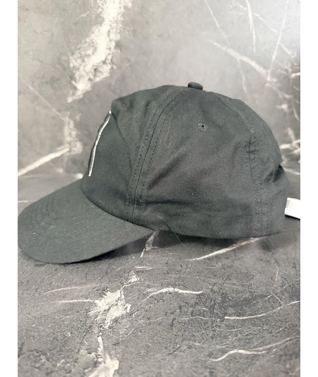 PATRIZIA PEPE Черная хлопковая кепка, фото 3