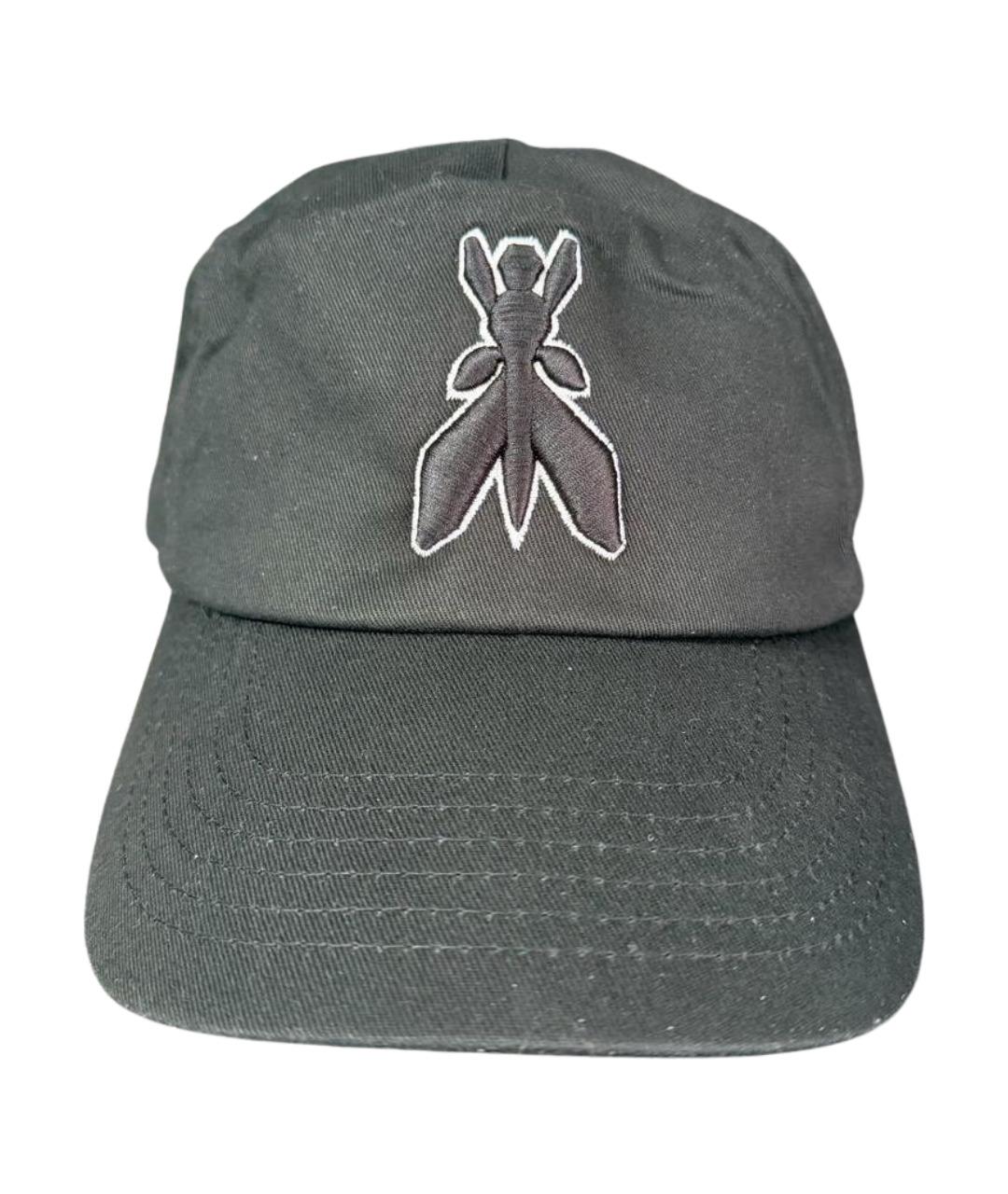 PATRIZIA PEPE Черная хлопковая кепка, фото 1