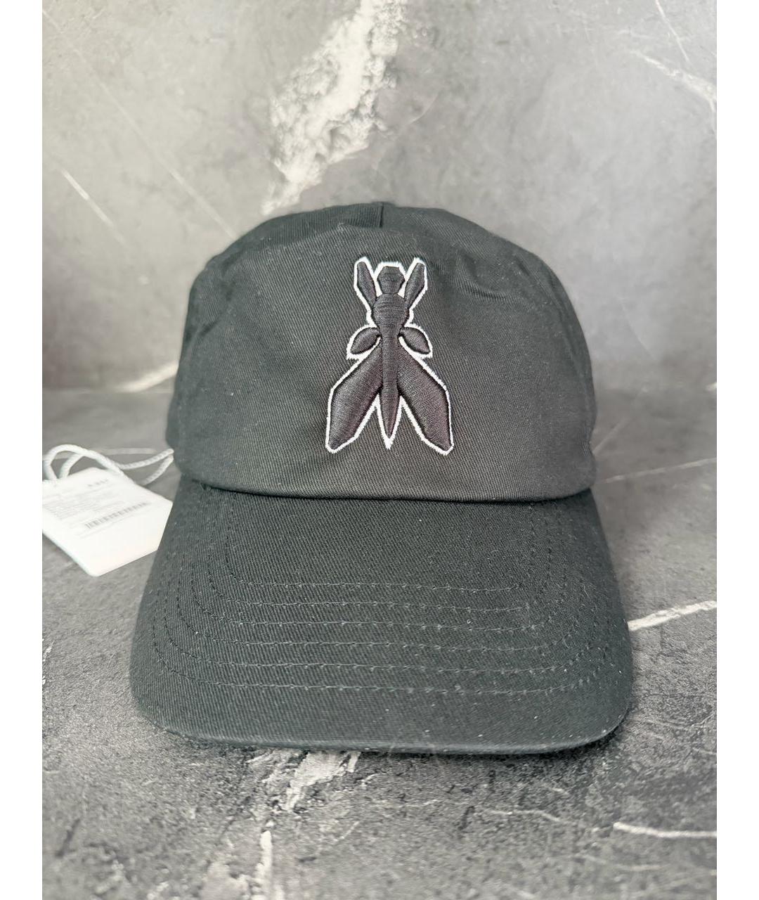 PATRIZIA PEPE Черная хлопковая кепка, фото 9