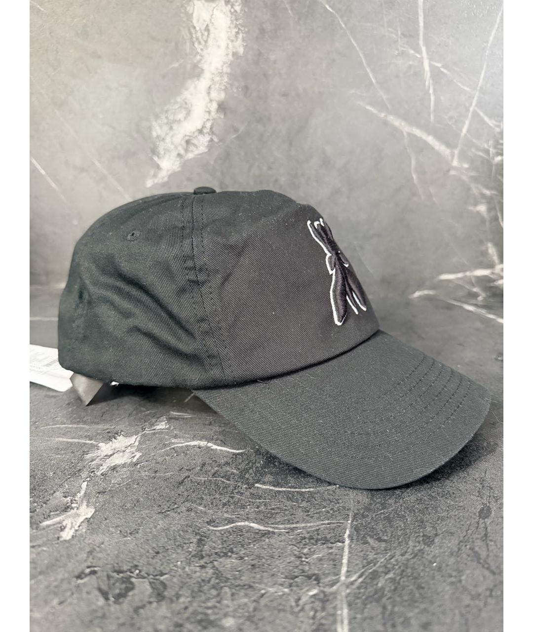 PATRIZIA PEPE Черная хлопковая кепка, фото 2