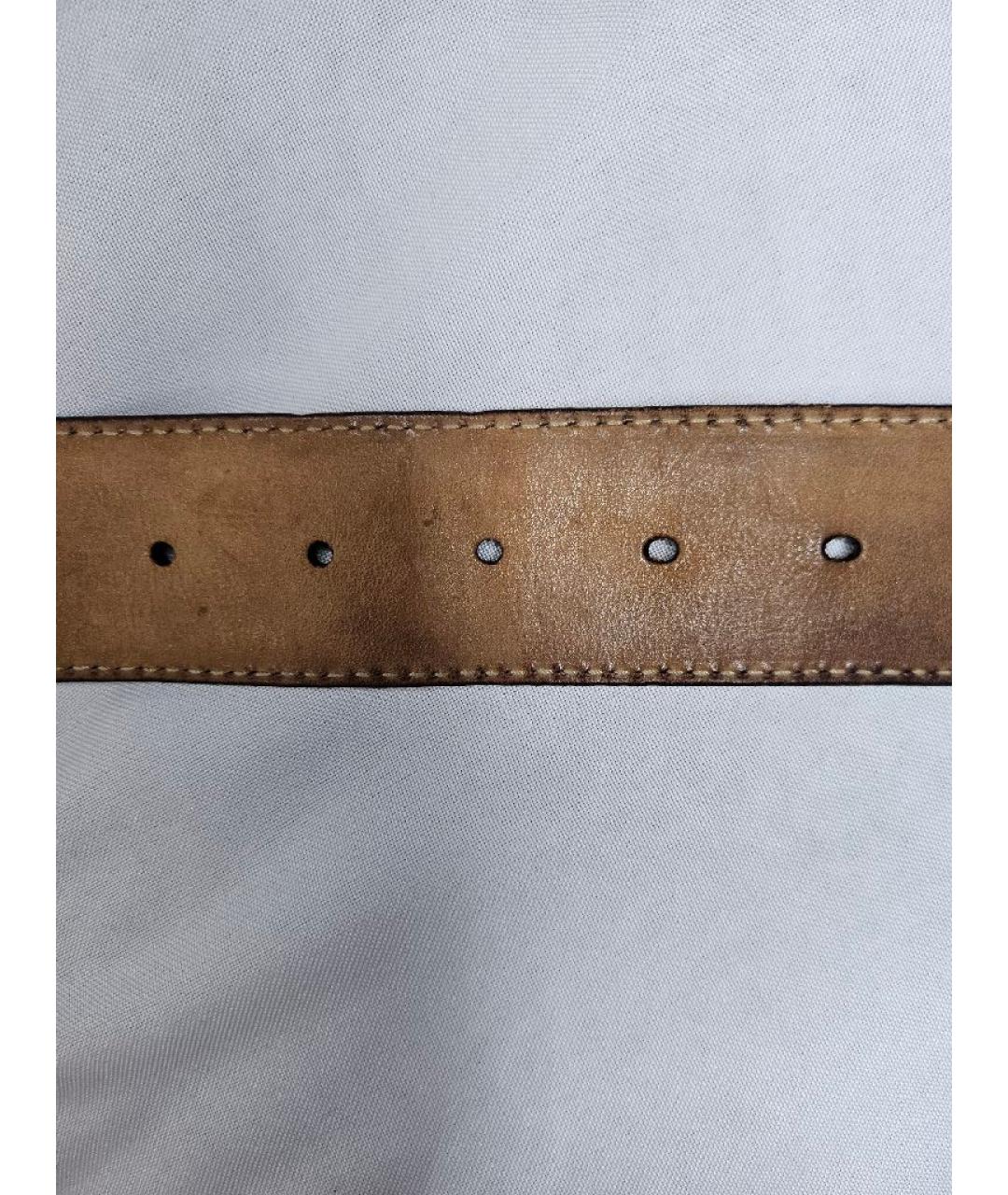 GUCCI Бордовый кожаный ремень, фото 7