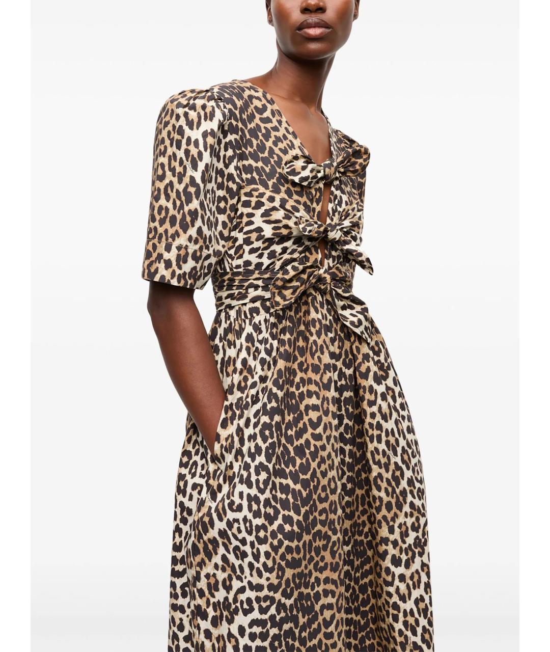 GANNI Мульти хлопковое повседневное платье, фото 5