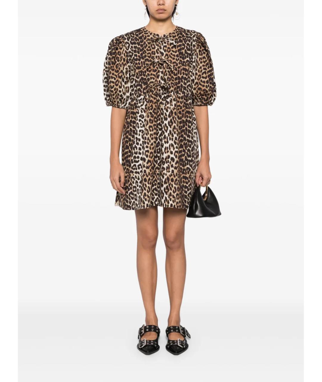 GANNI Мульти хлопковое повседневное платье, фото 2