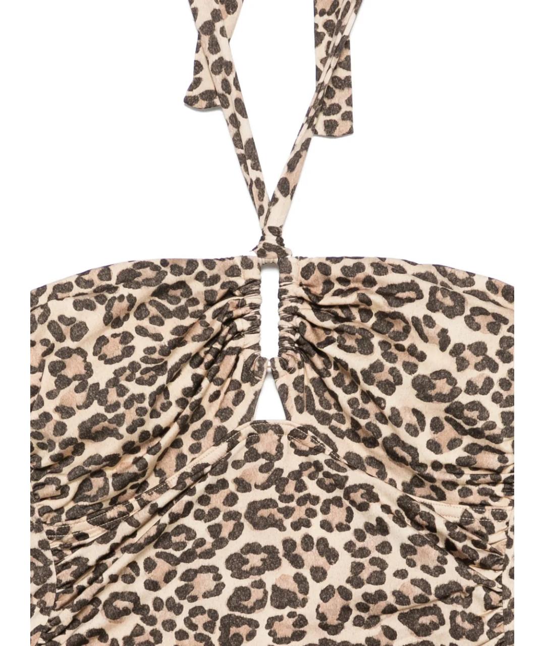 ZIMMERMANN Коричневый полиамидовый купальник, фото 3