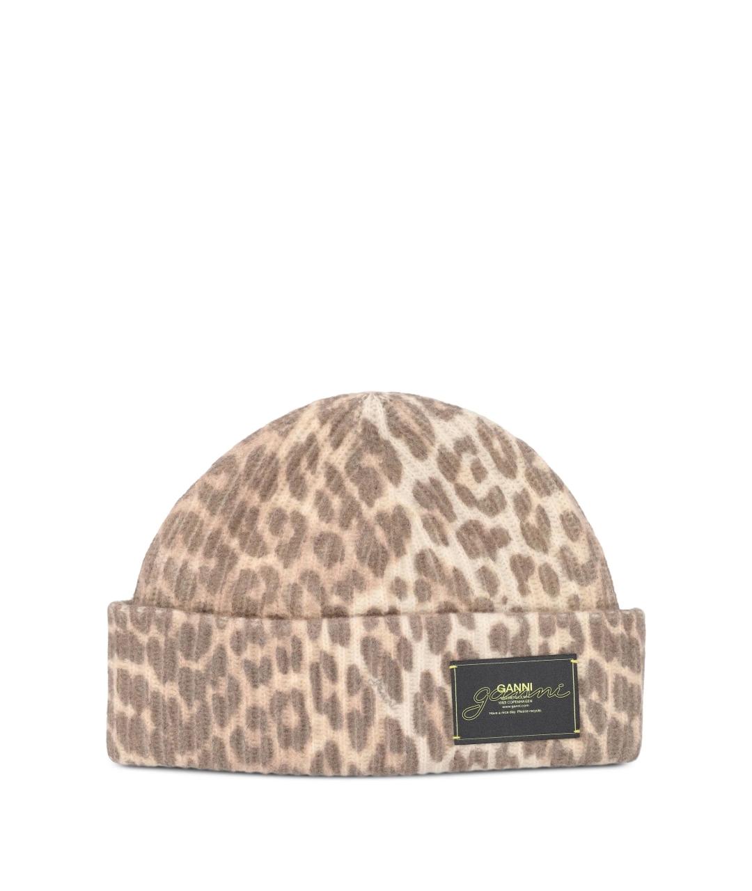 GANNI Коричневая шапка, фото 1