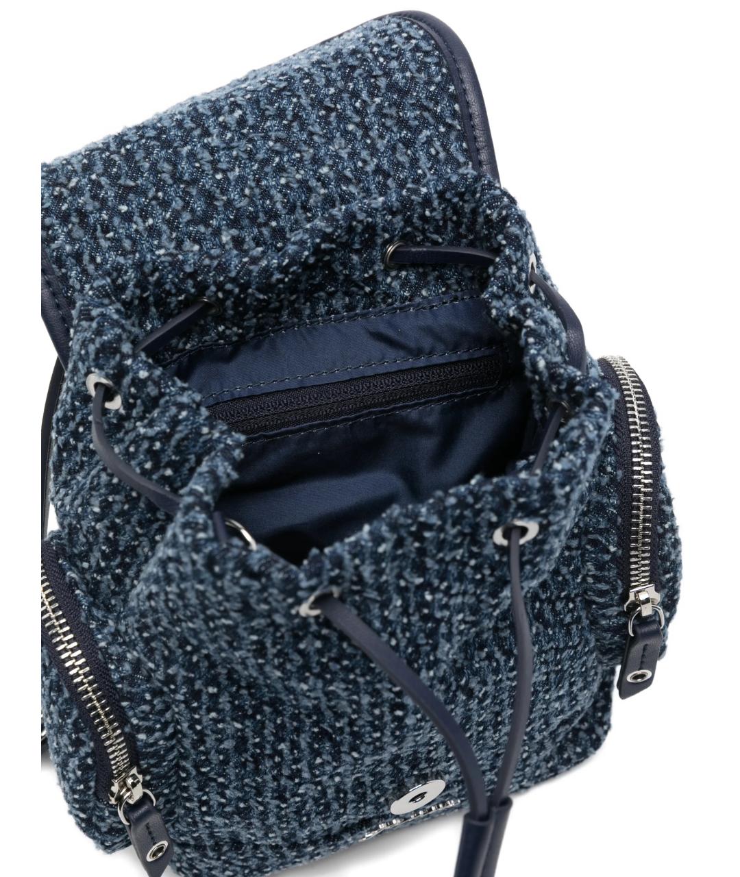 GANNI Синий тканевый рюкзак, фото 5