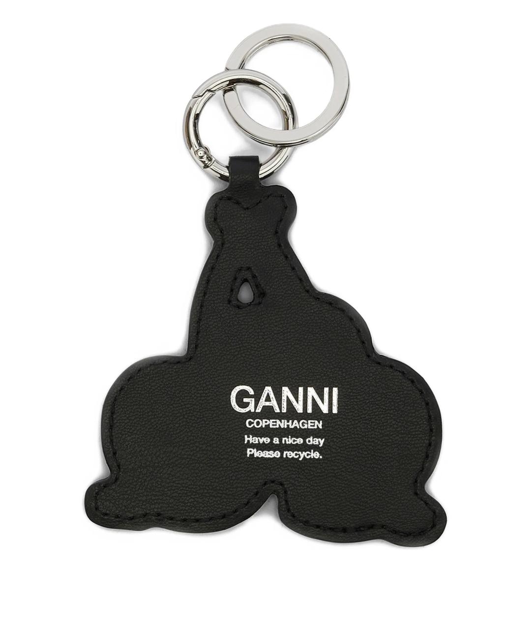 GANNI Черный брелок, фото 2