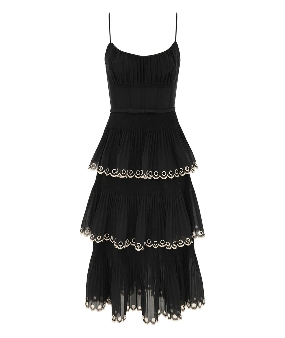 ZIMMERMANN Черное полиэстеровое платье, фото 1