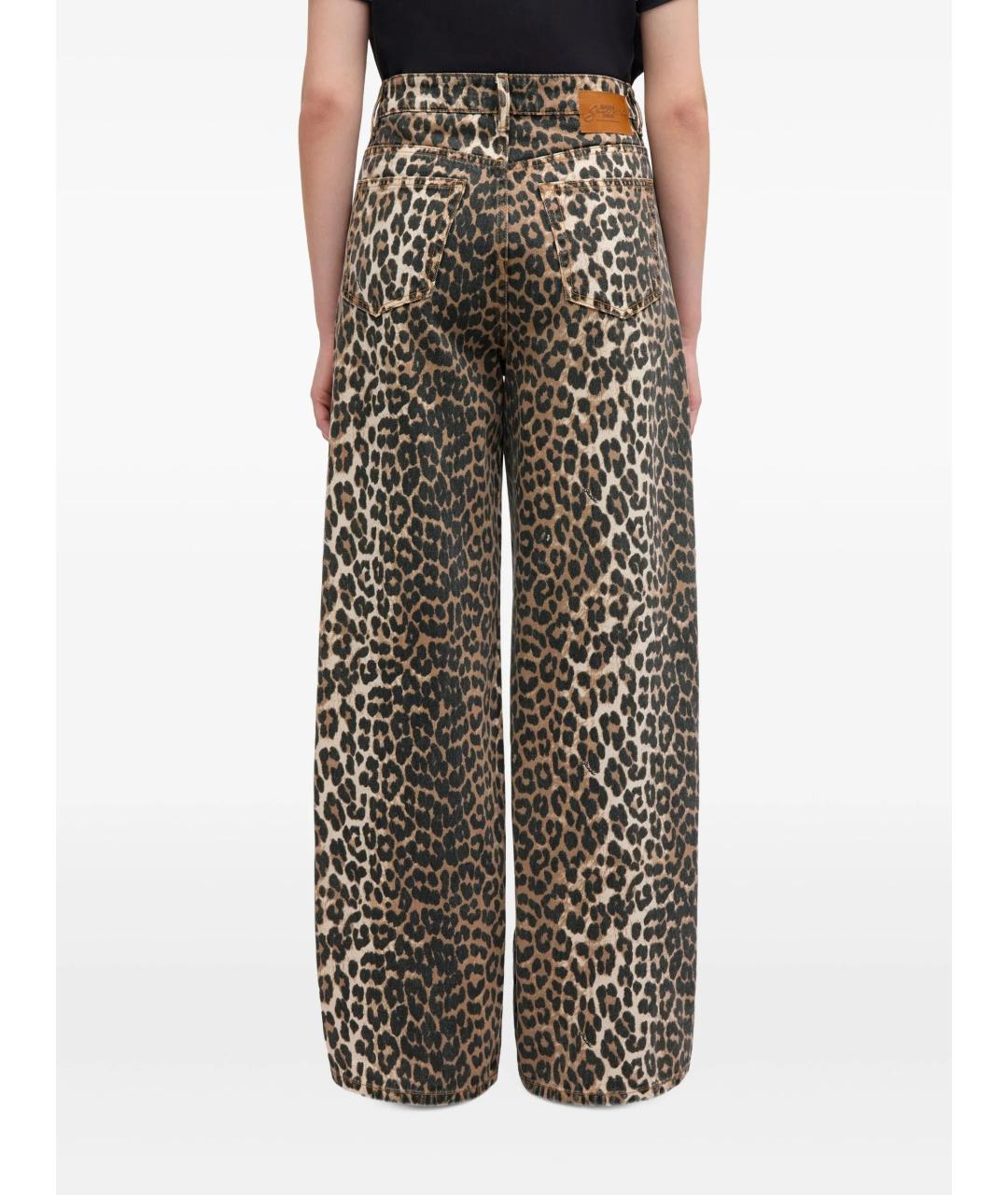 GANNI Мульти хлопковые прямые джинсы, фото 4