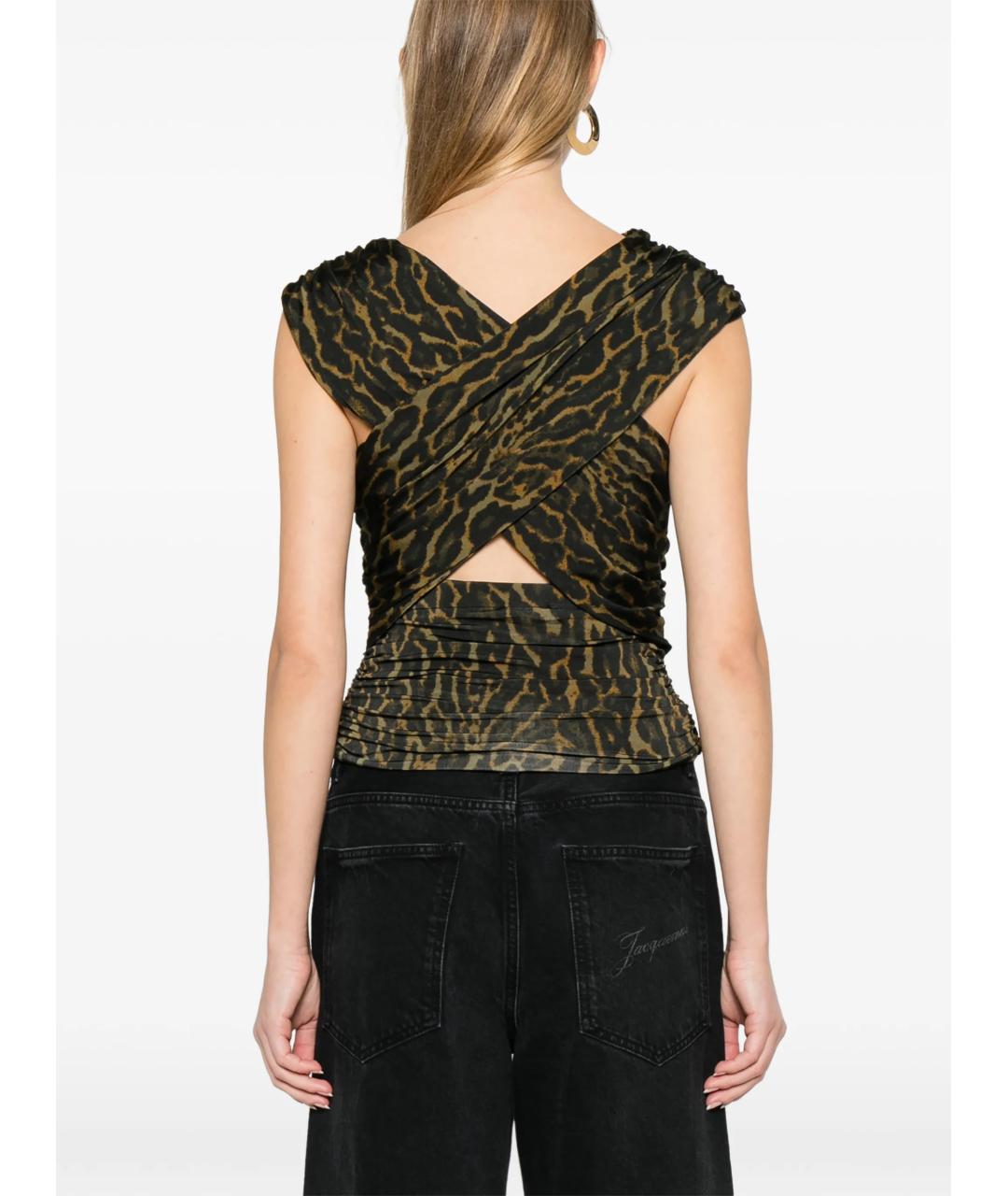 GANNI Мульти вискозная блузы, фото 3