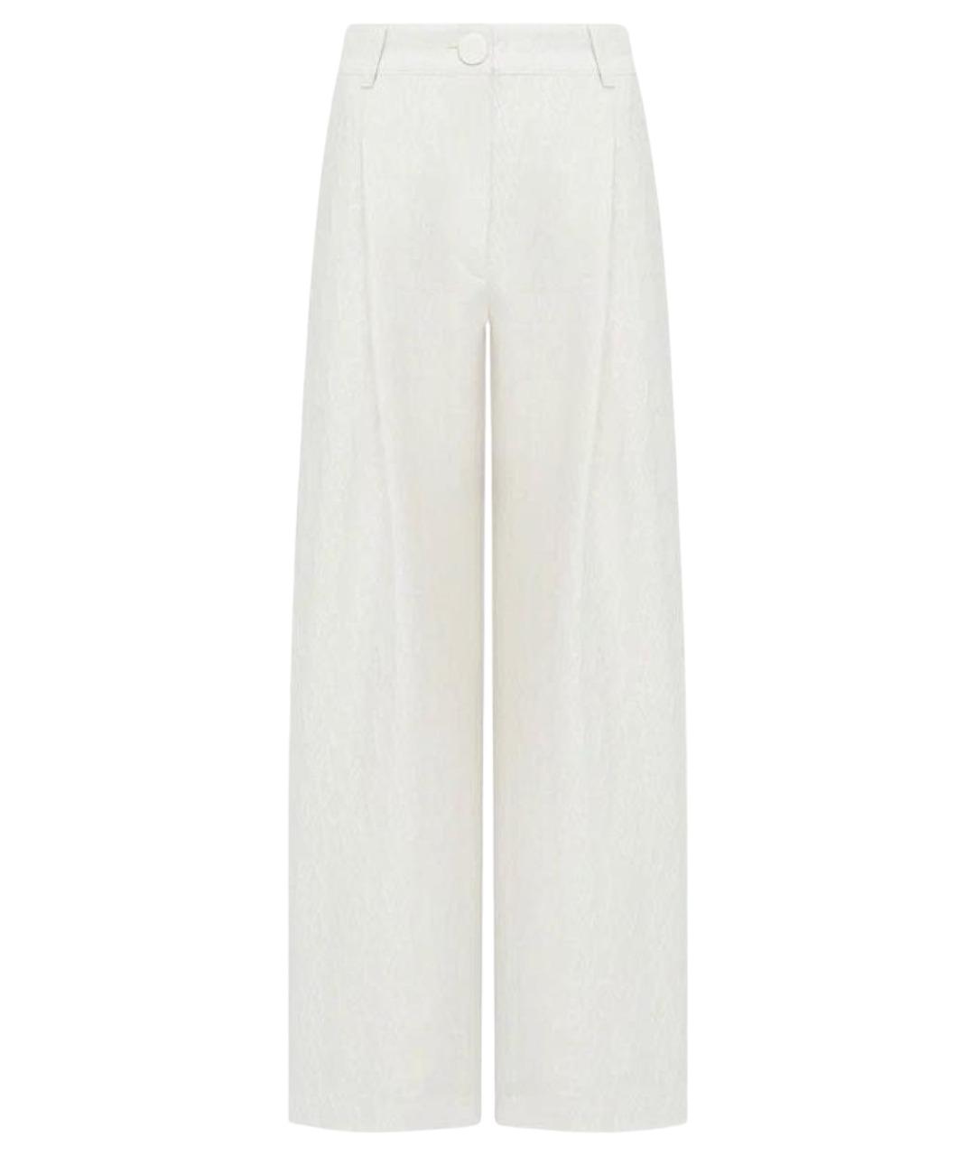 ARMANI EXCHANGE Бежевые хлопковые брюки широкие, фото 1