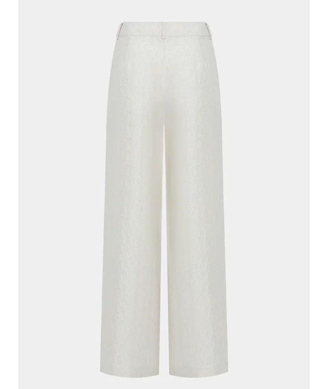 ARMANI EXCHANGE Бежевые хлопковые брюки широкие, фото 2