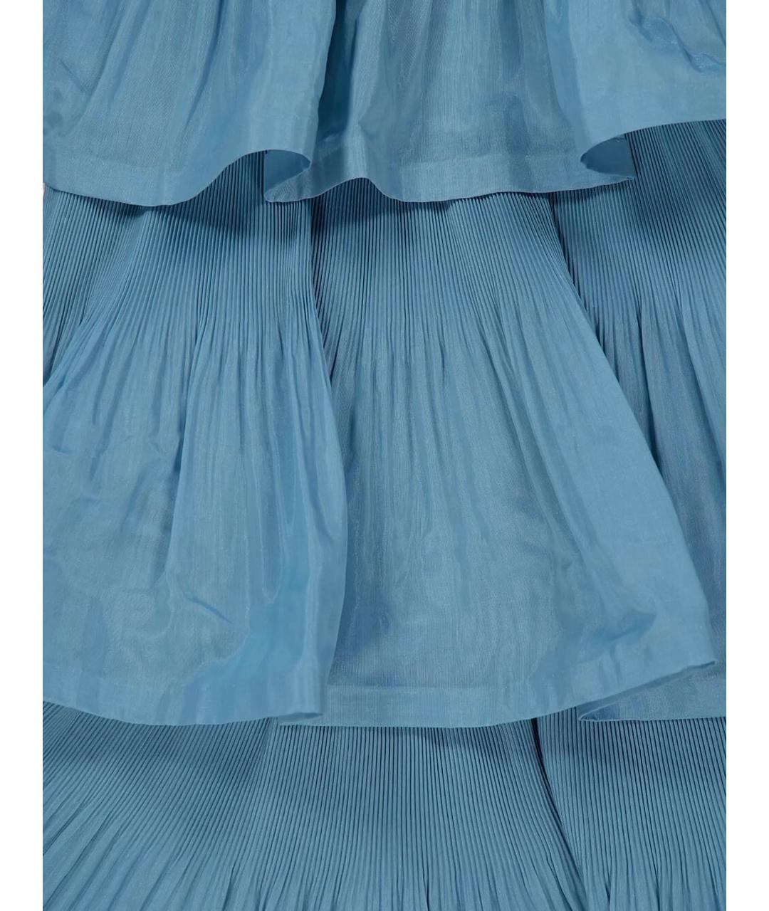 ZIMMERMANN Голубое полиэстеровое повседневное платье, фото 5