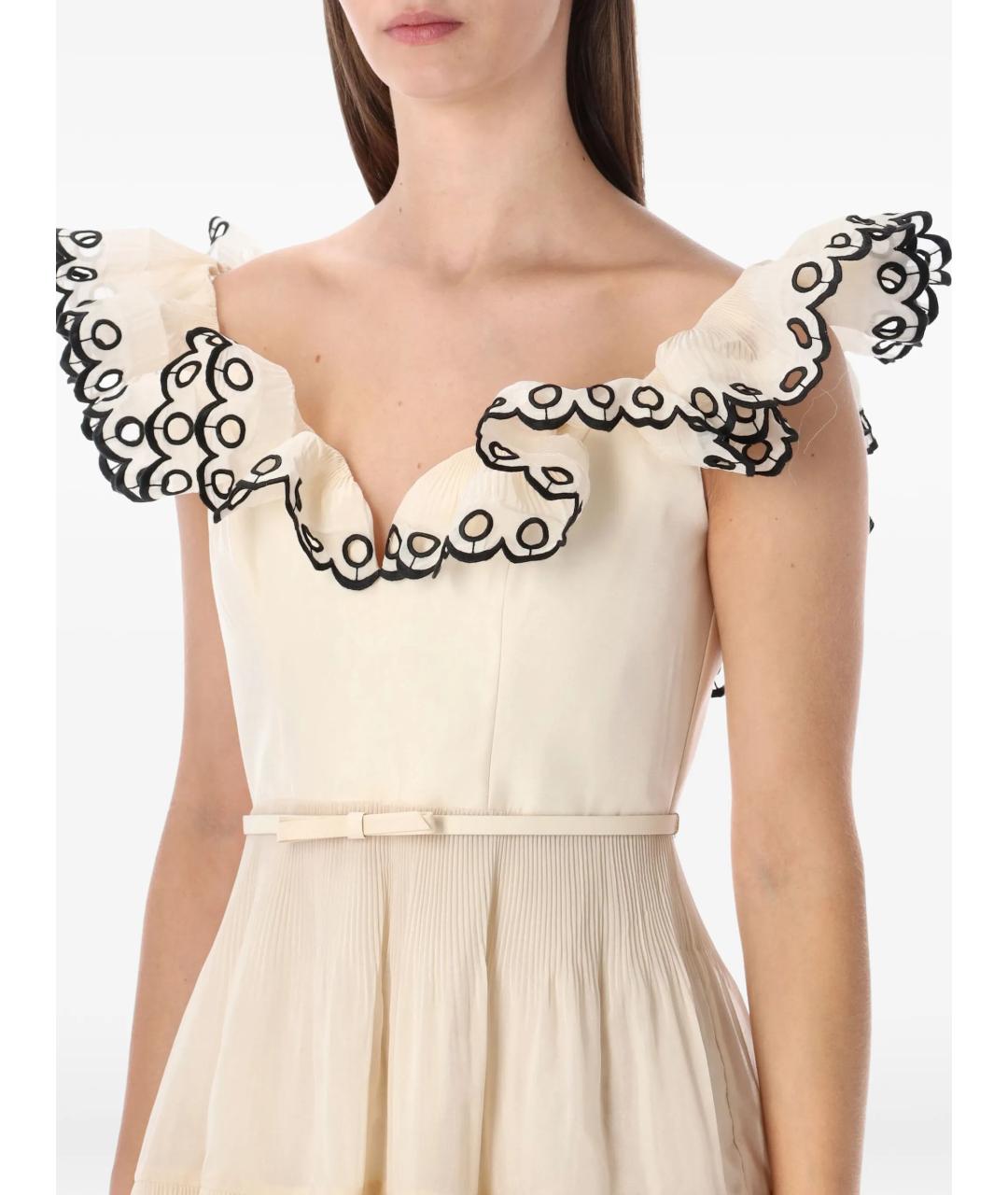 ZIMMERMANN Бежевое коктейльное платье, фото 4