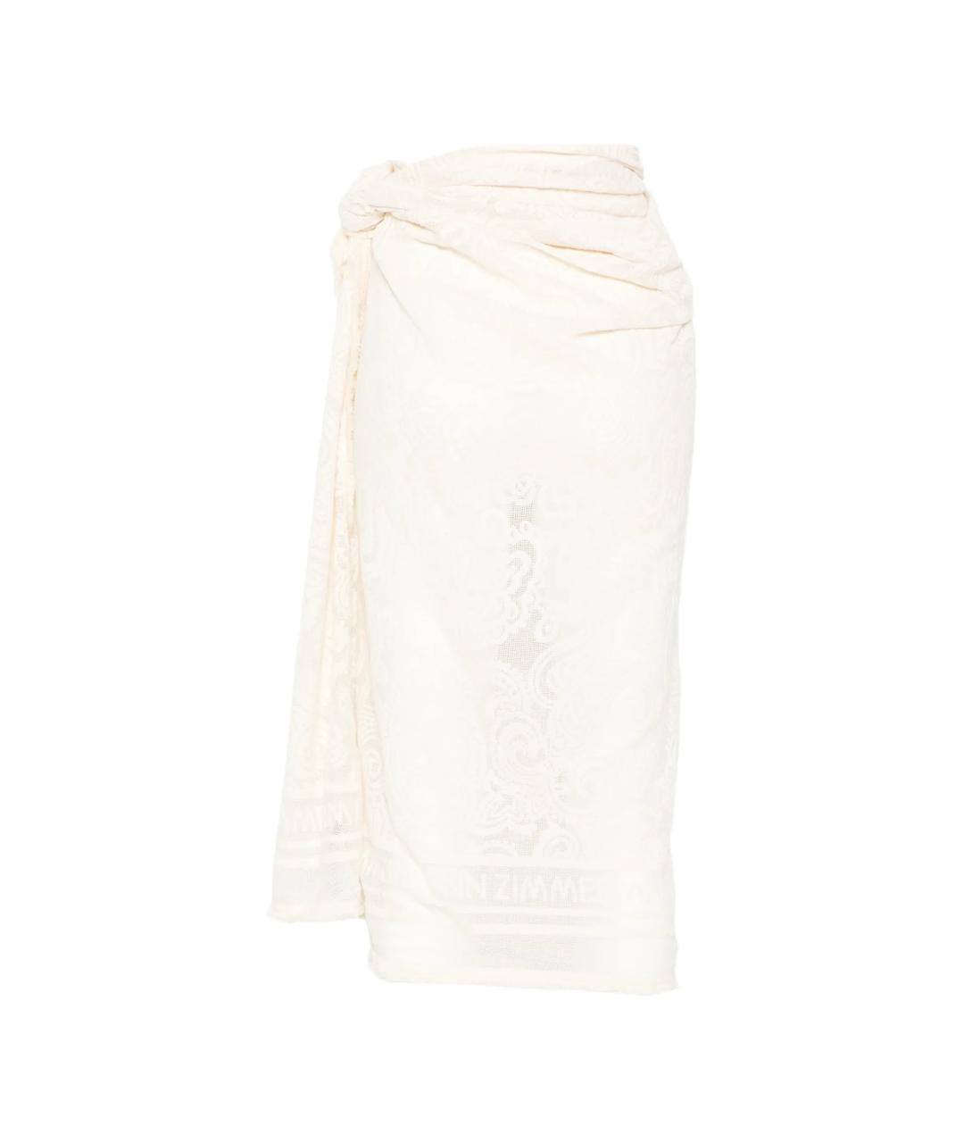 ZIMMERMANN Белое хлопковое парео, фото 2