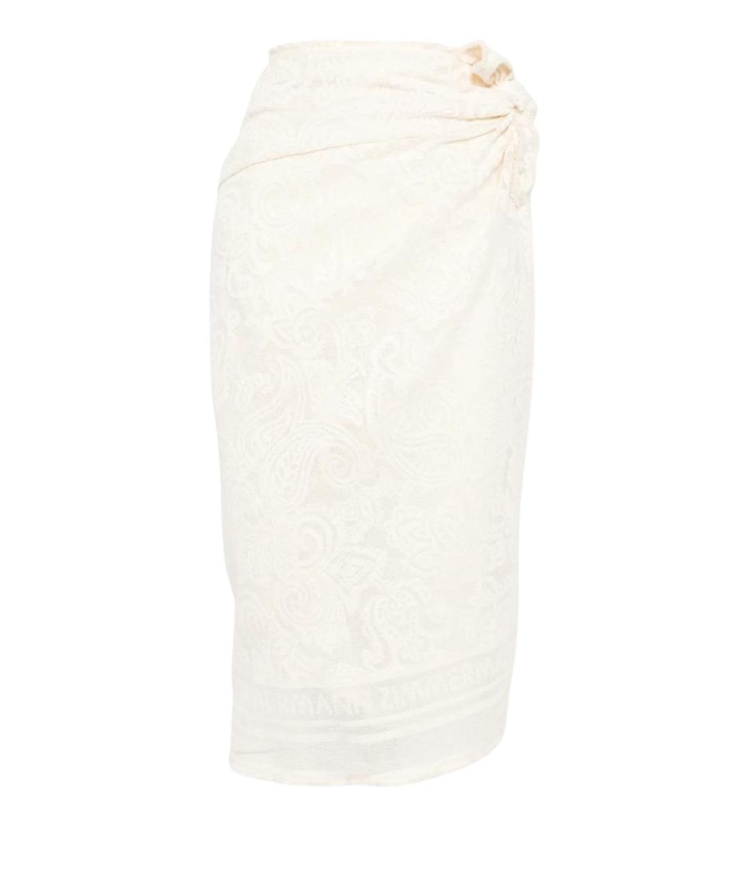 ZIMMERMANN Белое хлопковое парео, фото 1