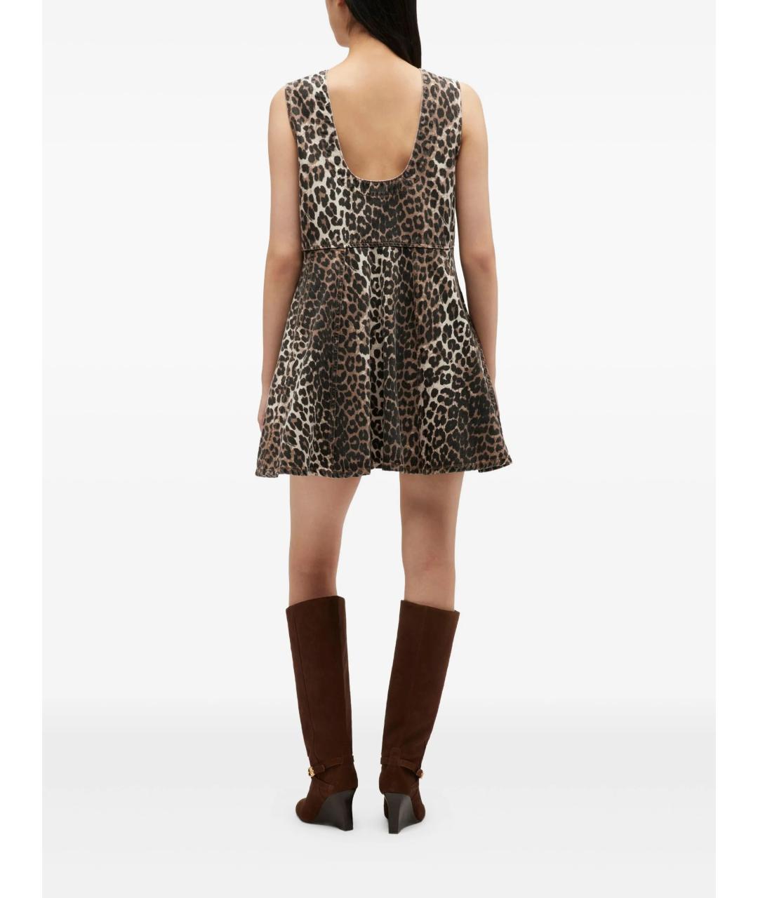 GANNI Мульти хлопковое повседневное платье, фото 3