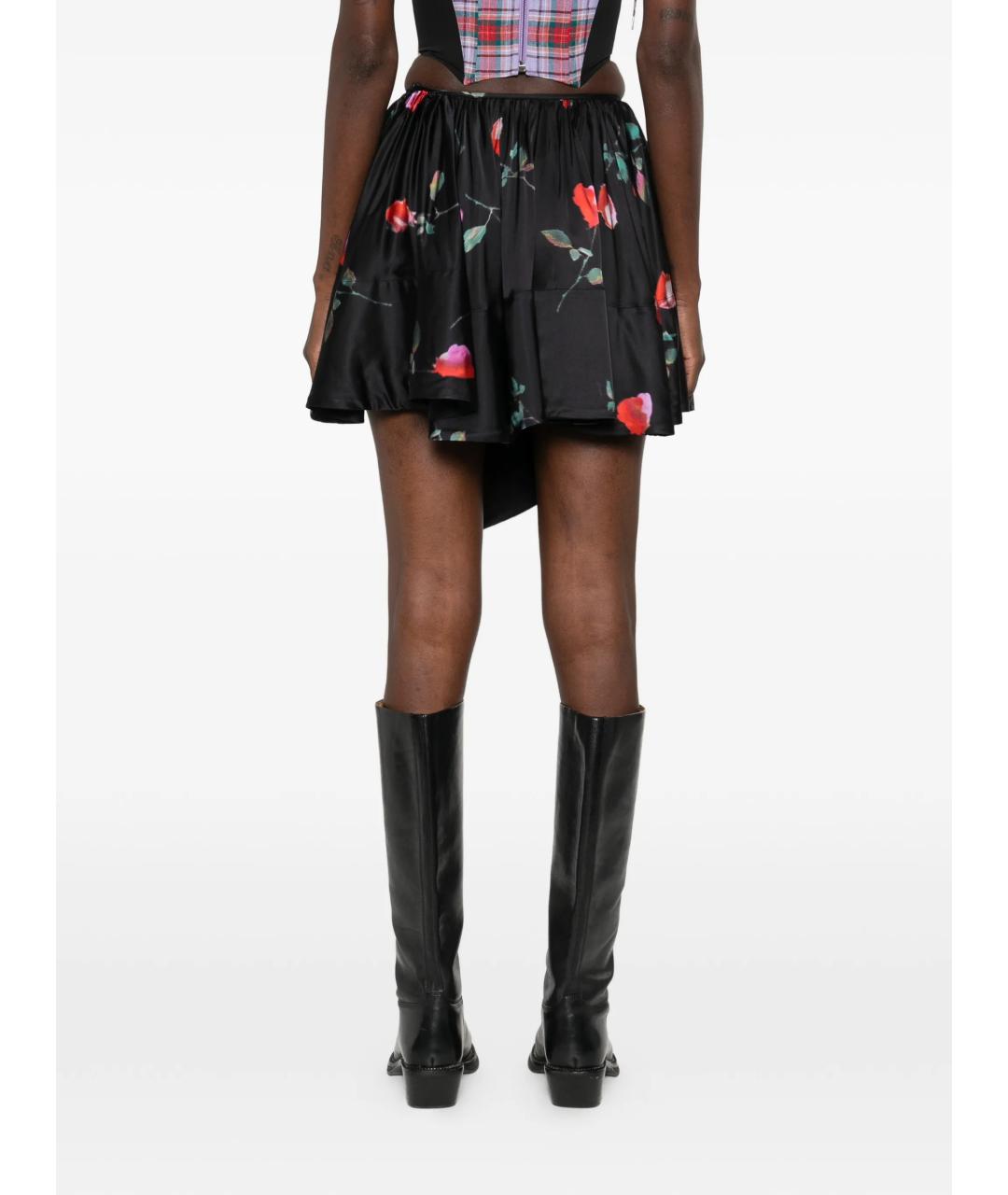 GANNI Мульти вискозная юбка мини, фото 4