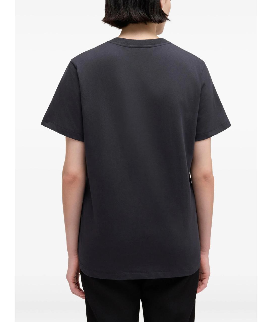 GANNI Серая хлопковая футболка, фото 4