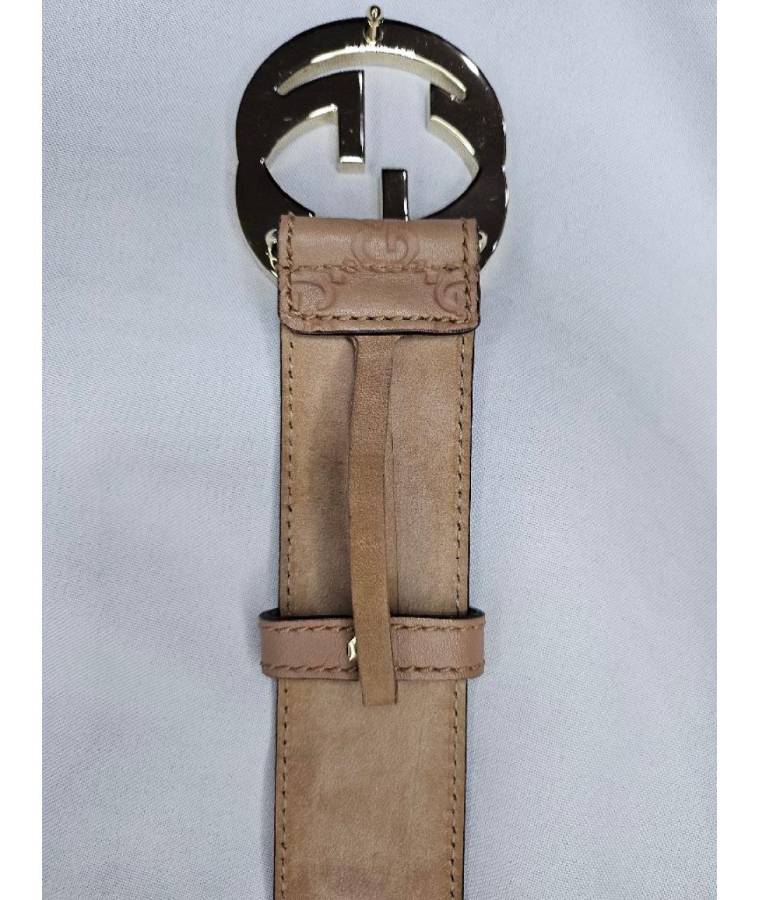 GUCCI Коричневый кожаный ремень, фото 2