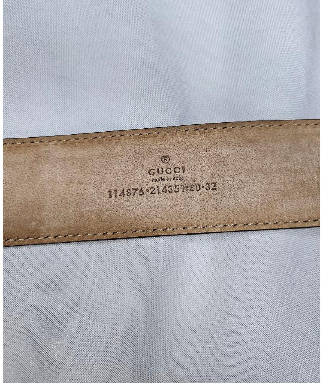 GUCCI Коричневый кожаный ремень, фото 3