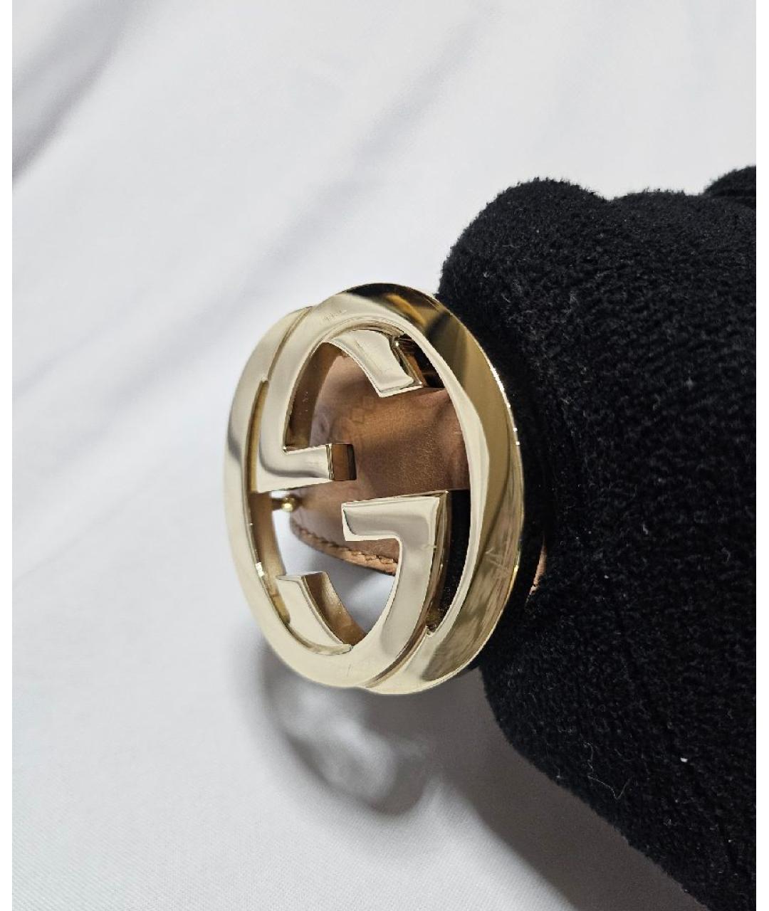 GUCCI Коричневый кожаный ремень, фото 5