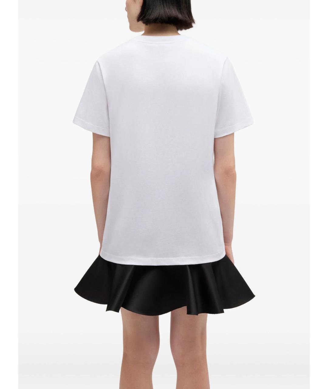GANNI Белая хлопковая футболка, фото 4