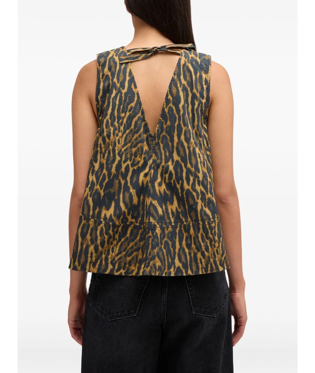 GANNI Мульти хлопковая блузы, фото 4