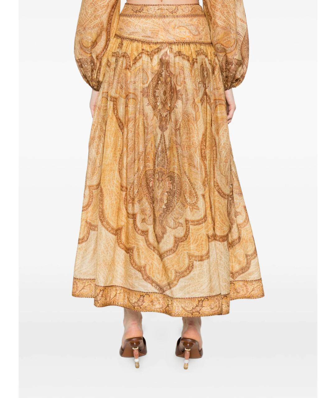 ZIMMERMANN Мульти хлопковая юбка макси, фото 4