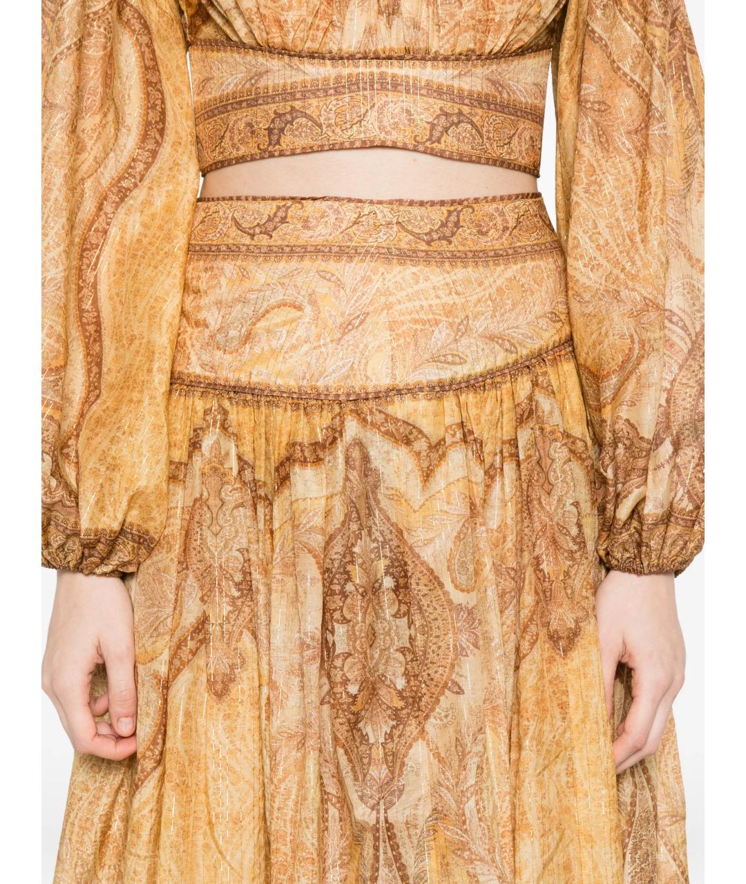 ZIMMERMANN Мульти хлопковая юбка макси, фото 5