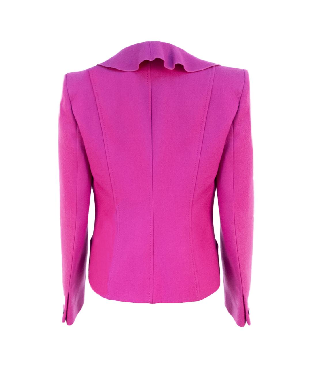 VALENTINO Розовый шерстяной жакет/пиджак, фото 2