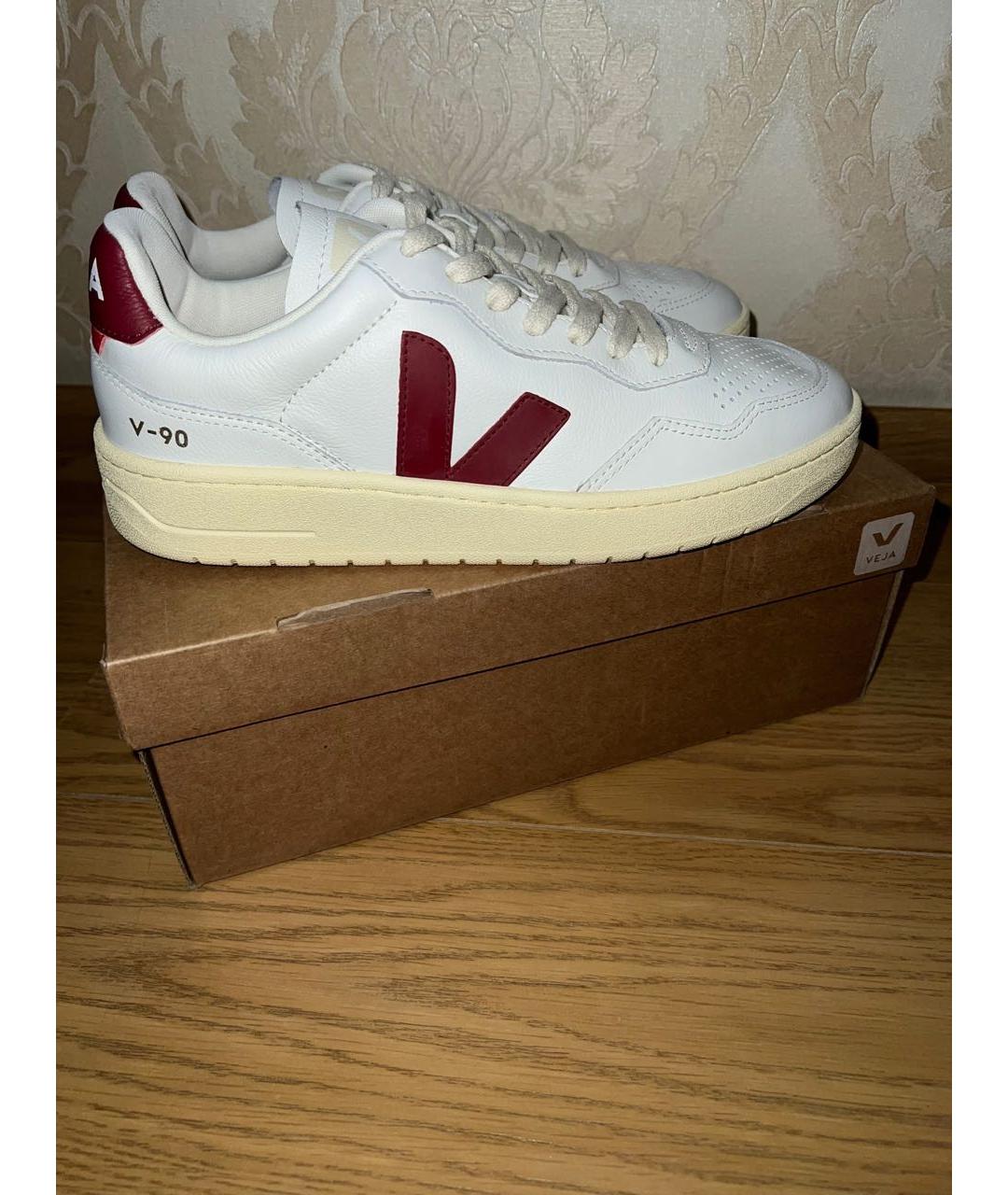 VEJA Белые кожаные кеды, фото 4