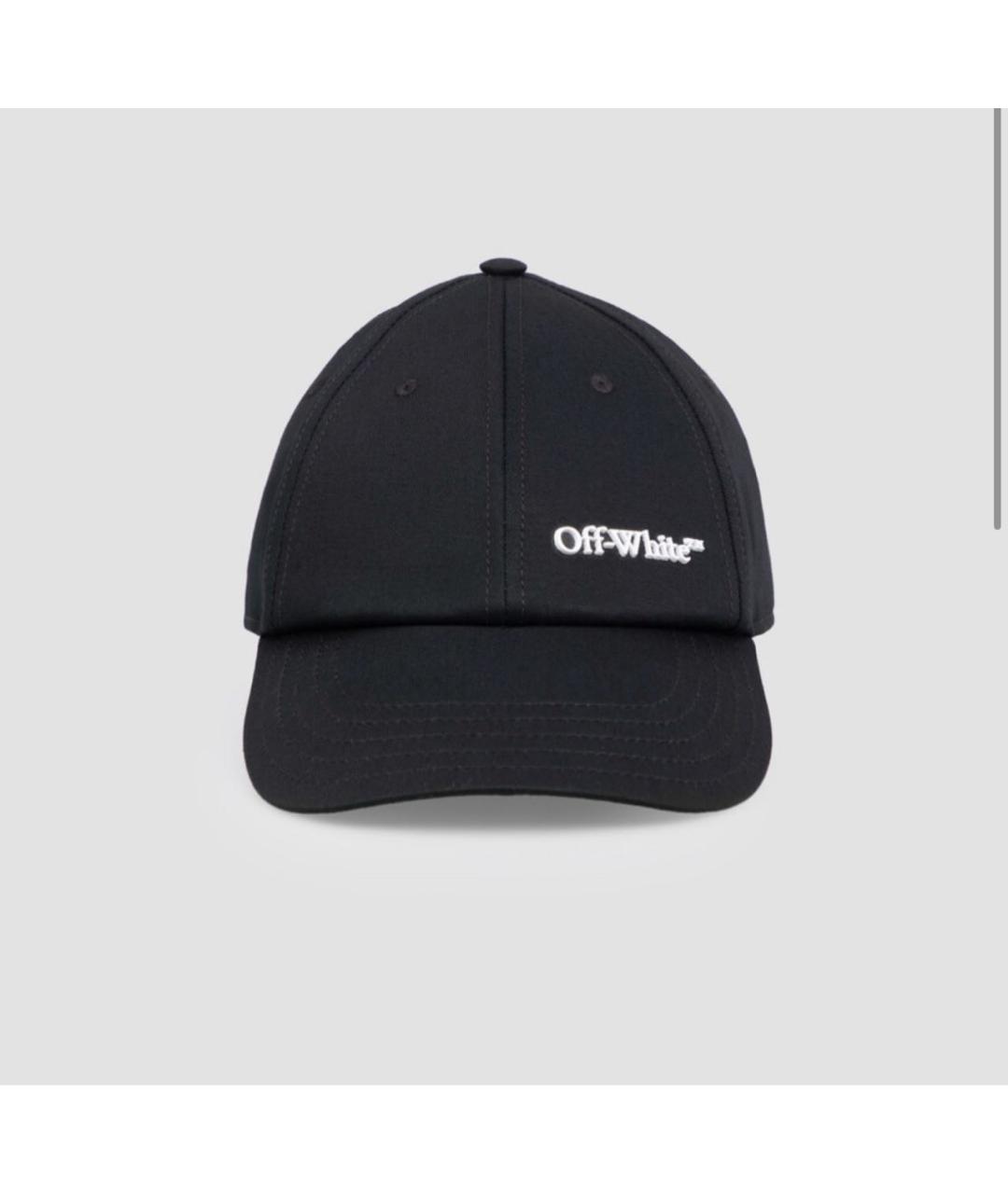 OFF-WHITE Черная хлопковая кепка, фото 4