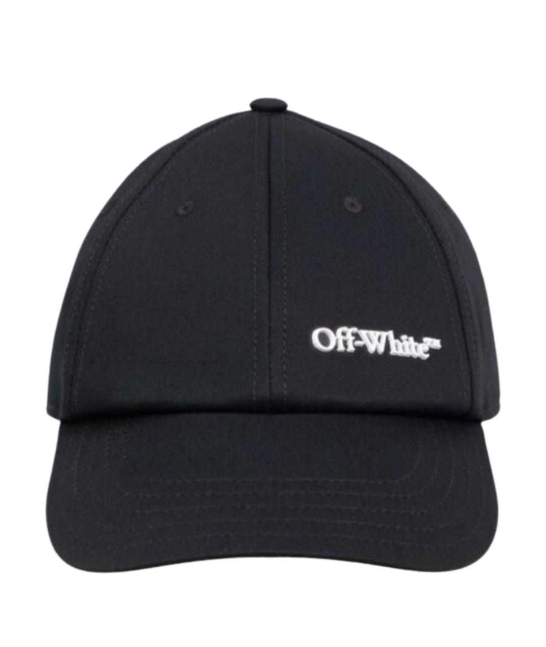 OFF-WHITE Черная хлопковая кепка, фото 1