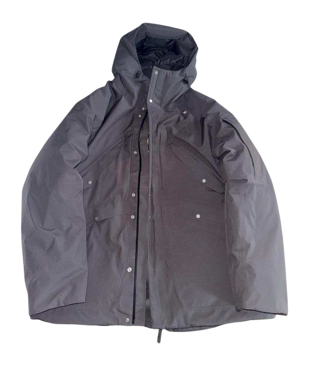 STONE ISLAND Антрацитовый пуховик, фото 1