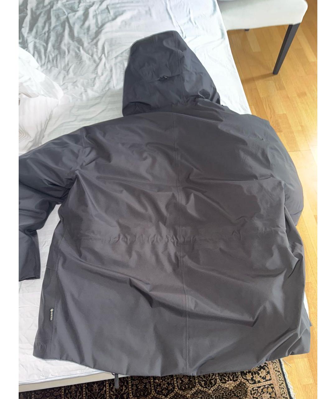 STONE ISLAND Антрацитовый пуховик, фото 2