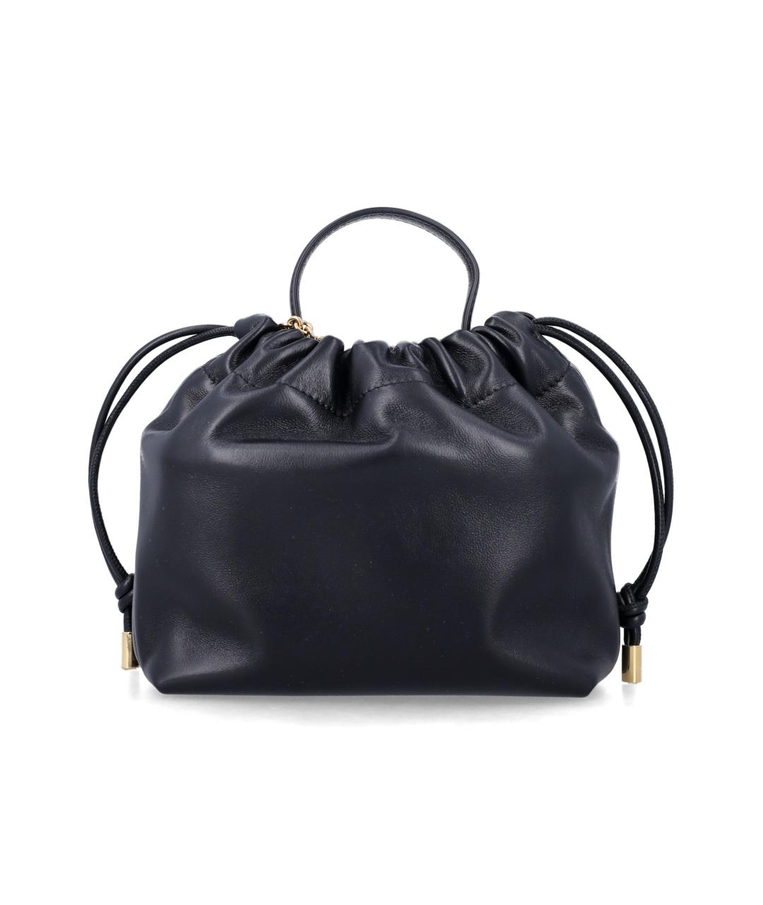 CHLOE Черная кожаная сумка с короткими ручками, фото 3