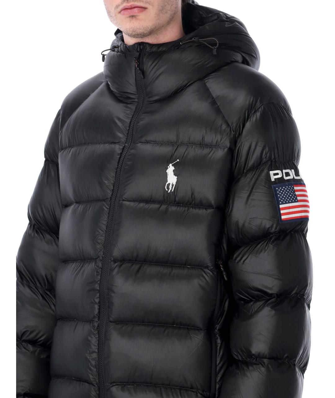 POLO RALPH LAUREN Черный пуховик, фото 3