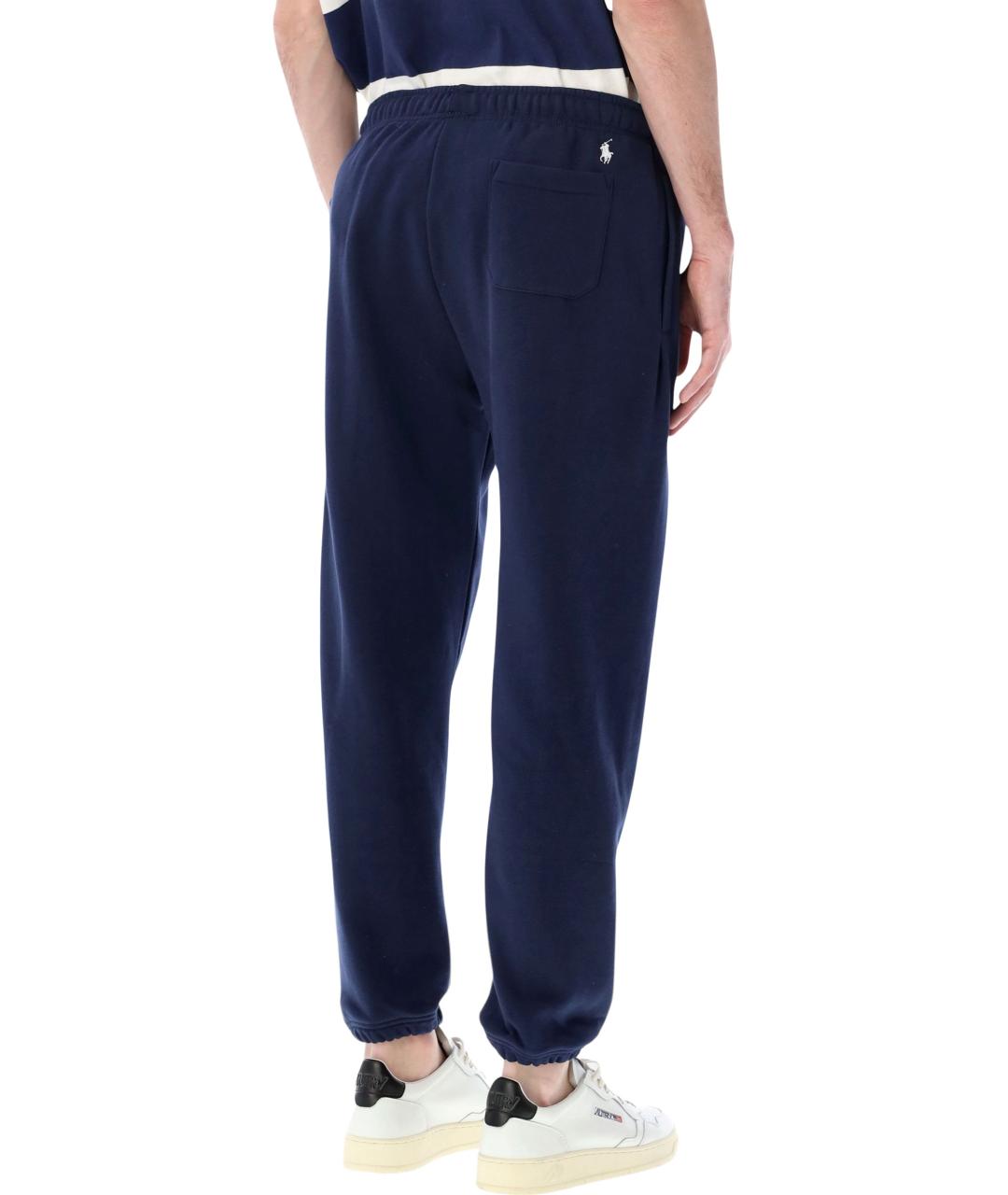 POLO RALPH LAUREN Синие хлопковые повседневные брюки, фото 2