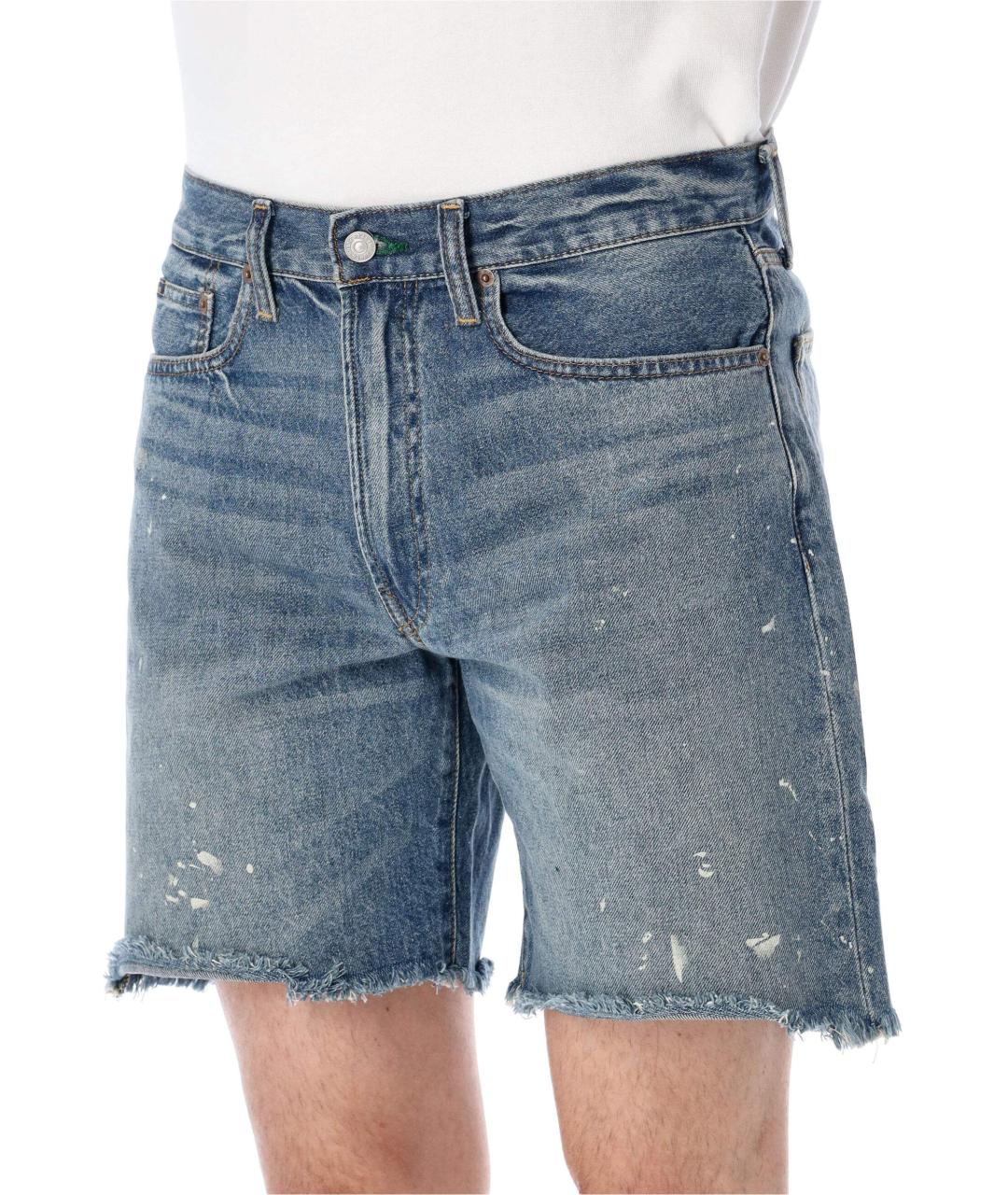 POLO RALPH LAUREN Синие хлопковые шорты, фото 3