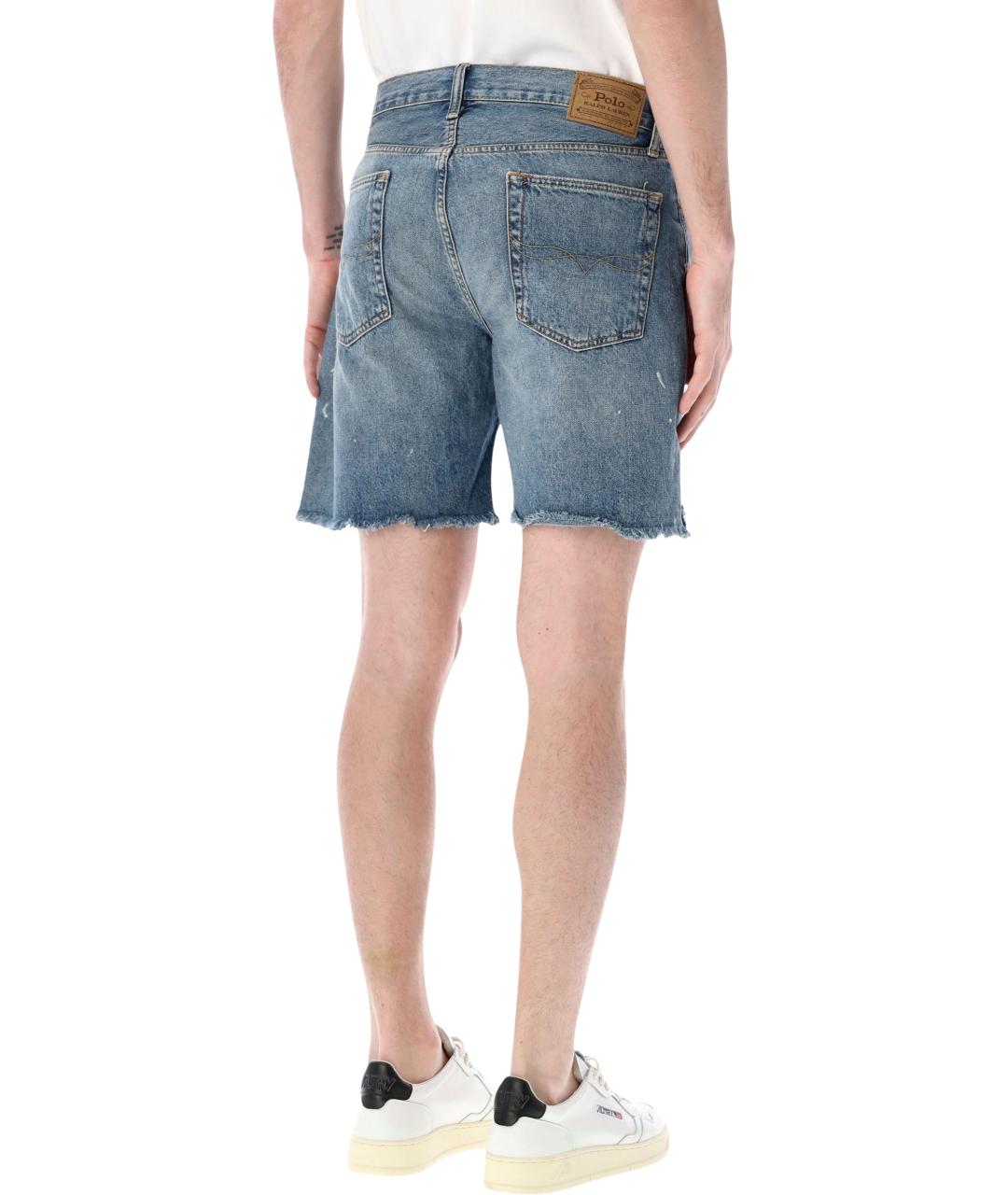 POLO RALPH LAUREN Синие хлопковые шорты, фото 2