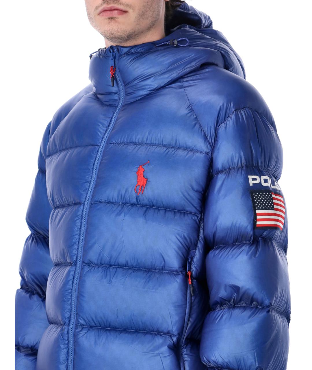 POLO RALPH LAUREN Синий синтетический пуховик, фото 3