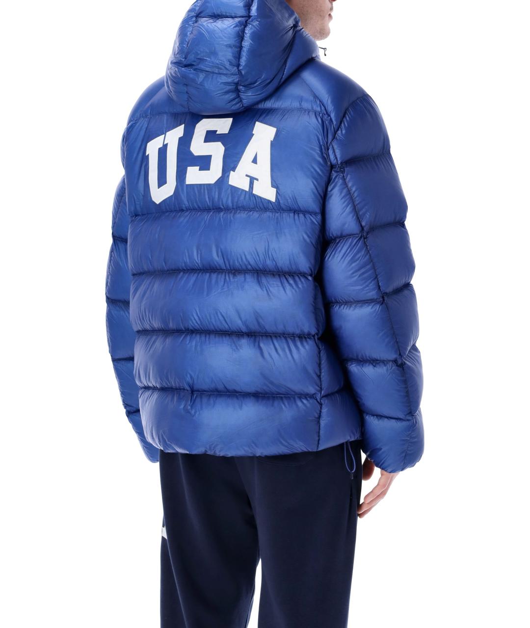 POLO RALPH LAUREN Синий синтетический пуховик, фото 2
