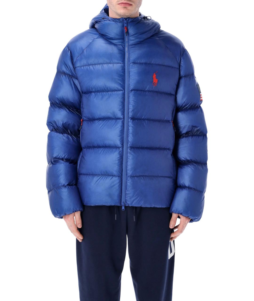 POLO RALPH LAUREN Синий синтетический пуховик, фото 1